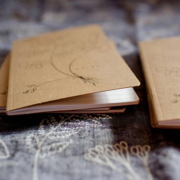 4 Notebooks, Fern Notebook, Mini Notes, Kraft Notebook, Maidenhair Fern - Picture 5 of 5